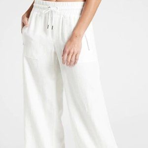 New Athleta Cabo Linen Wide Leg Pants summer 2021
